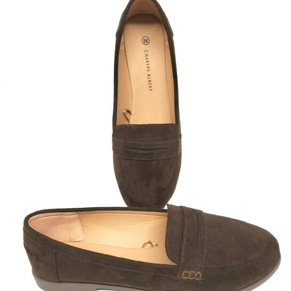Charles Albert Women's Brown Light Weight Slip On Shoes Size 8